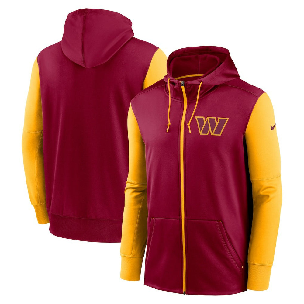Washington Commanders Performance Full-Zip Hoodie Burgundy
