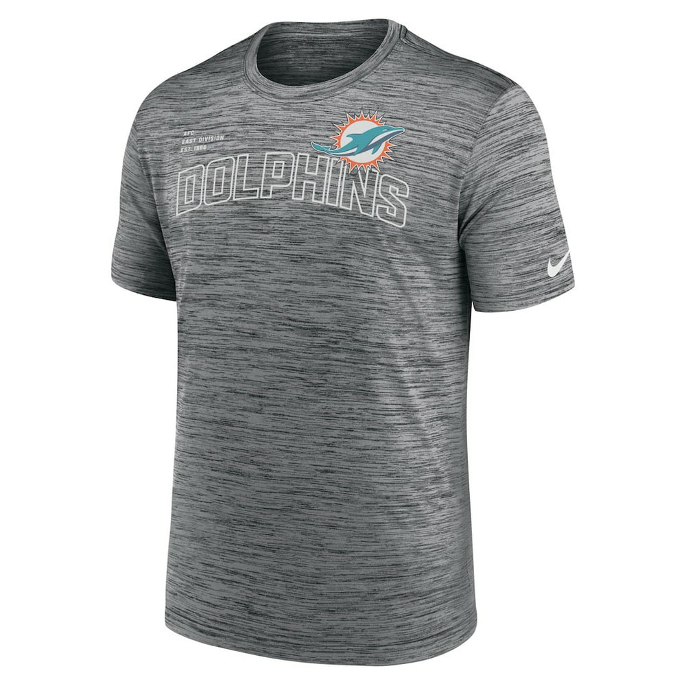 Miami Dolphins Velocity Arch Performance T-Shirt Anthracite