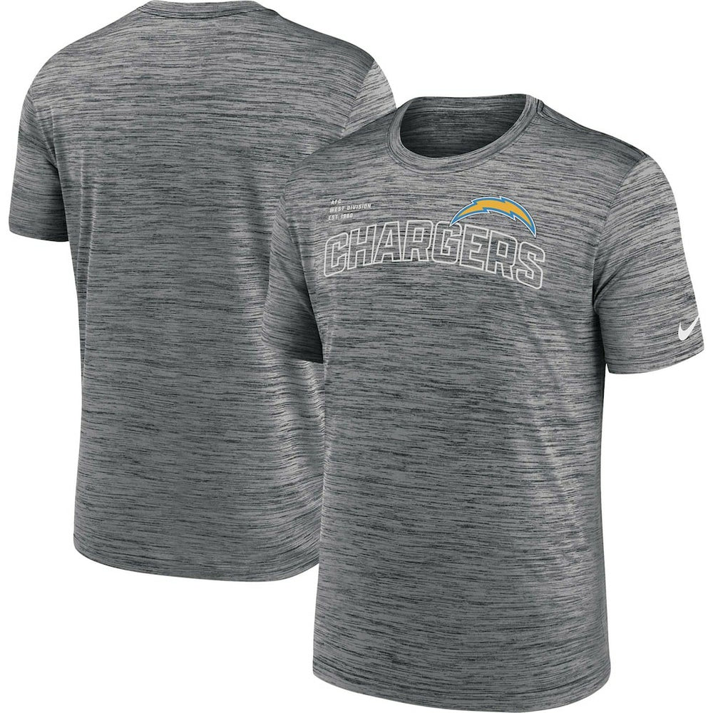 Los Angeles Chargers Velocity Arch Performance T-Shirt Anthracite