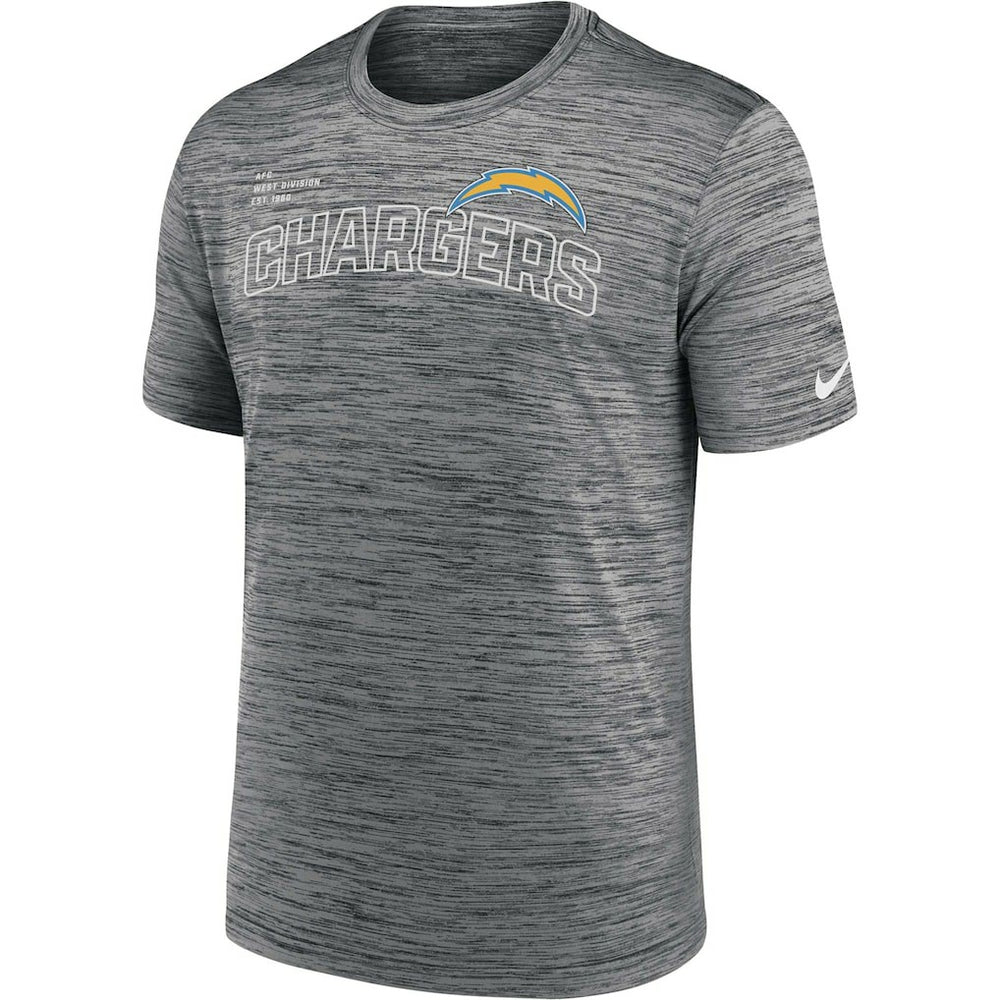 Los Angeles Chargers Velocity Arch Performance T-Shirt Anthracite