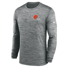 Cleveland Browns Velocity Long Sleeve T-Shirt Anthracite