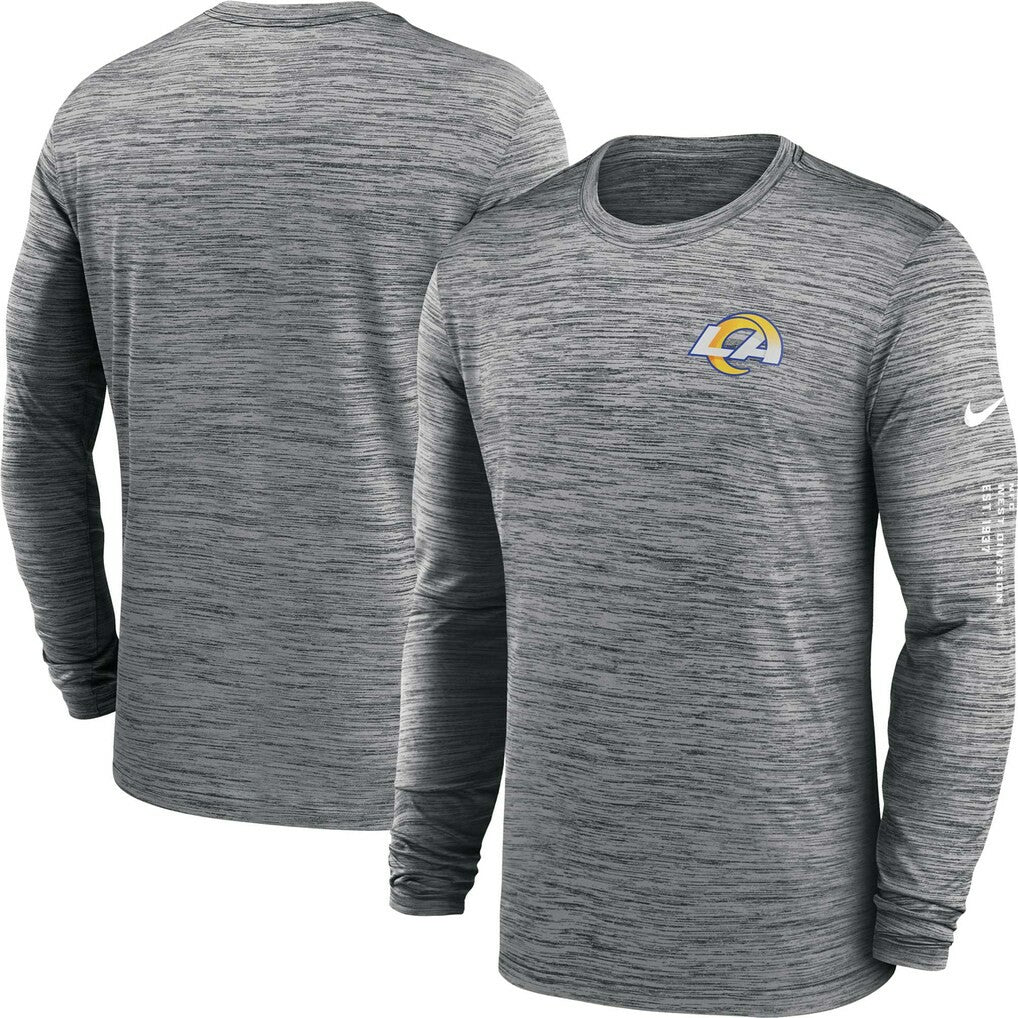 Los Angeles Rams Velocity Long Sleeve T-Shirt Anthracite