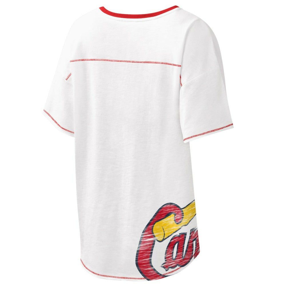St. Louis Cardinals Starter Women's Perfect Game V-Neck T-Shirt - White T-shirts