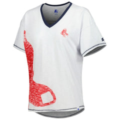 Boston Red Sox Starter Women's Perfect Game V-Neck T-Shirt - White T-shirts