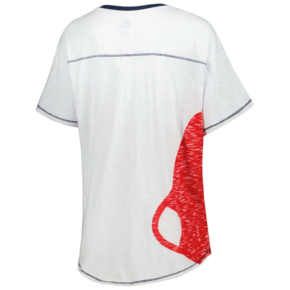 Boston Red Sox Starter Women's Perfect Game V-Neck T-Shirt - White T-shirts