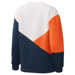 Houston Astros Starter Women's Shutout Pullover Sweatshirt - White/Navy Pullover