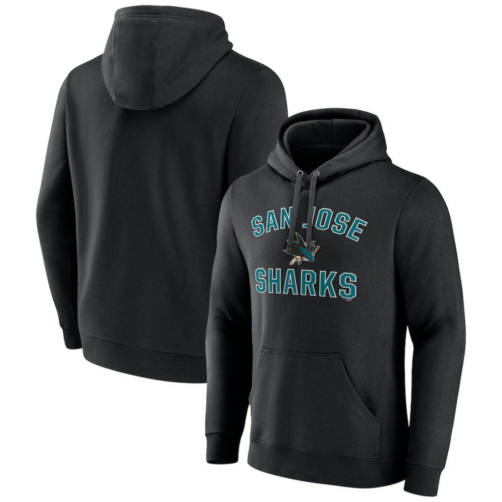 NHL San Jose Sharks Victory Arch Pullover Hoodie - Black