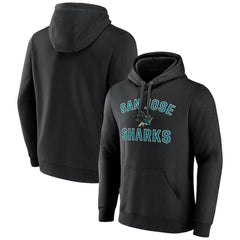 NHL San Jose Sharks Victory Arch Pullover Hoodie - Black