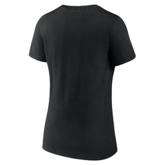 Atlanta Hawks Women's Alternate Logo V-Neck T-Shirt Black