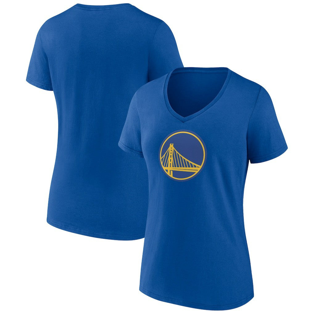 Golden State Warriors Women's Alternate Logo V-Neck T-Shirt Royal