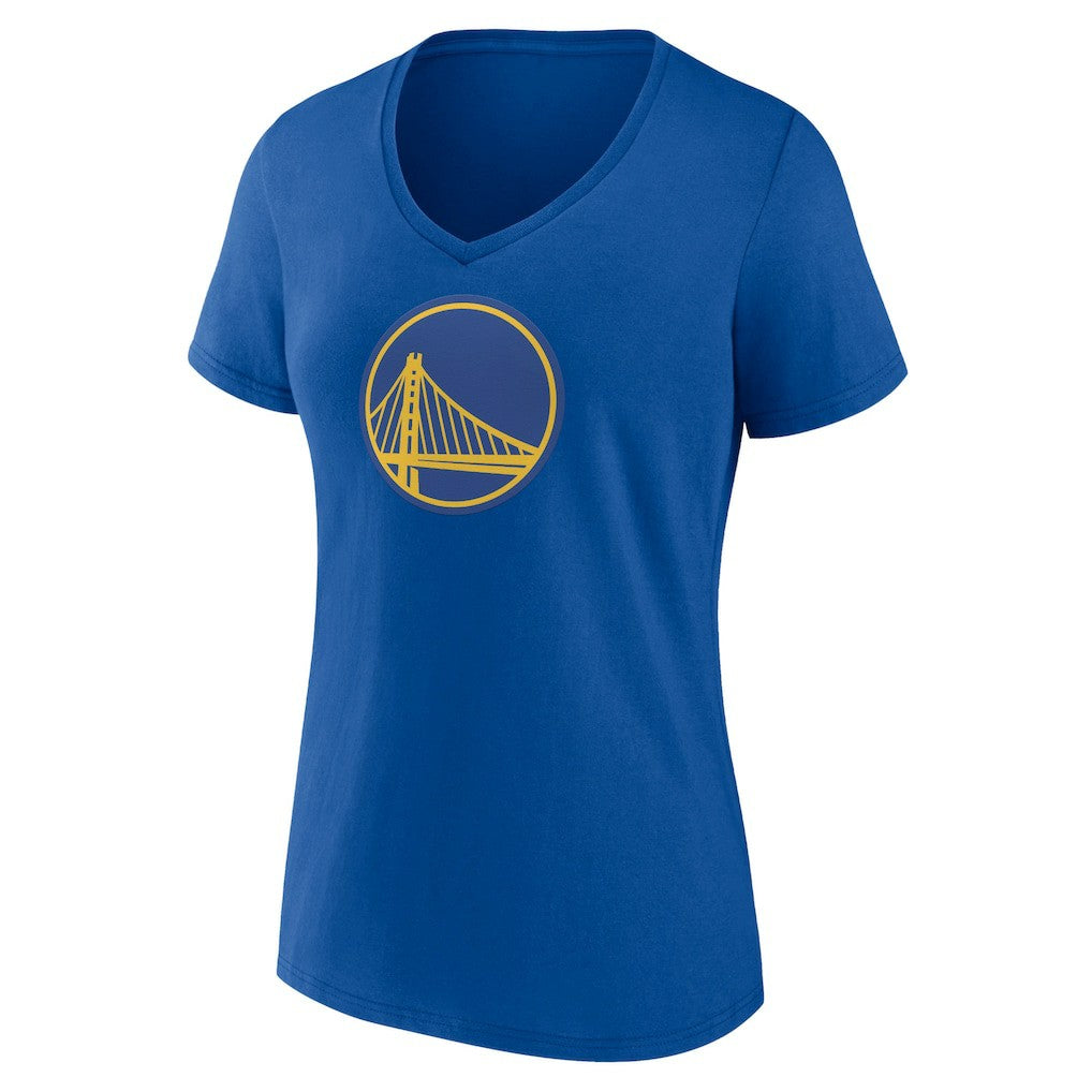 Golden State Warriors Women's Alternate Logo V-Neck T-Shirt Royal