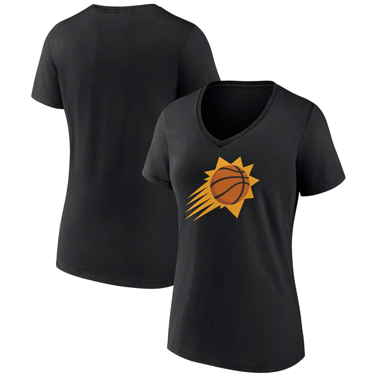 Phoenix Suns Women's Alternate Logo V-Neck T-Shirt Black
