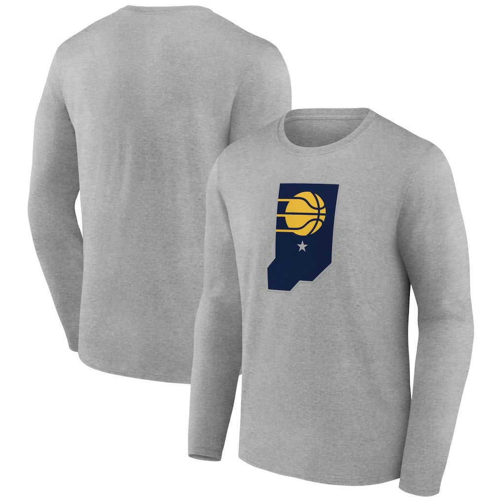 Indiana Pacers Alternate Logo Long Sleeve T-Shirt Gray