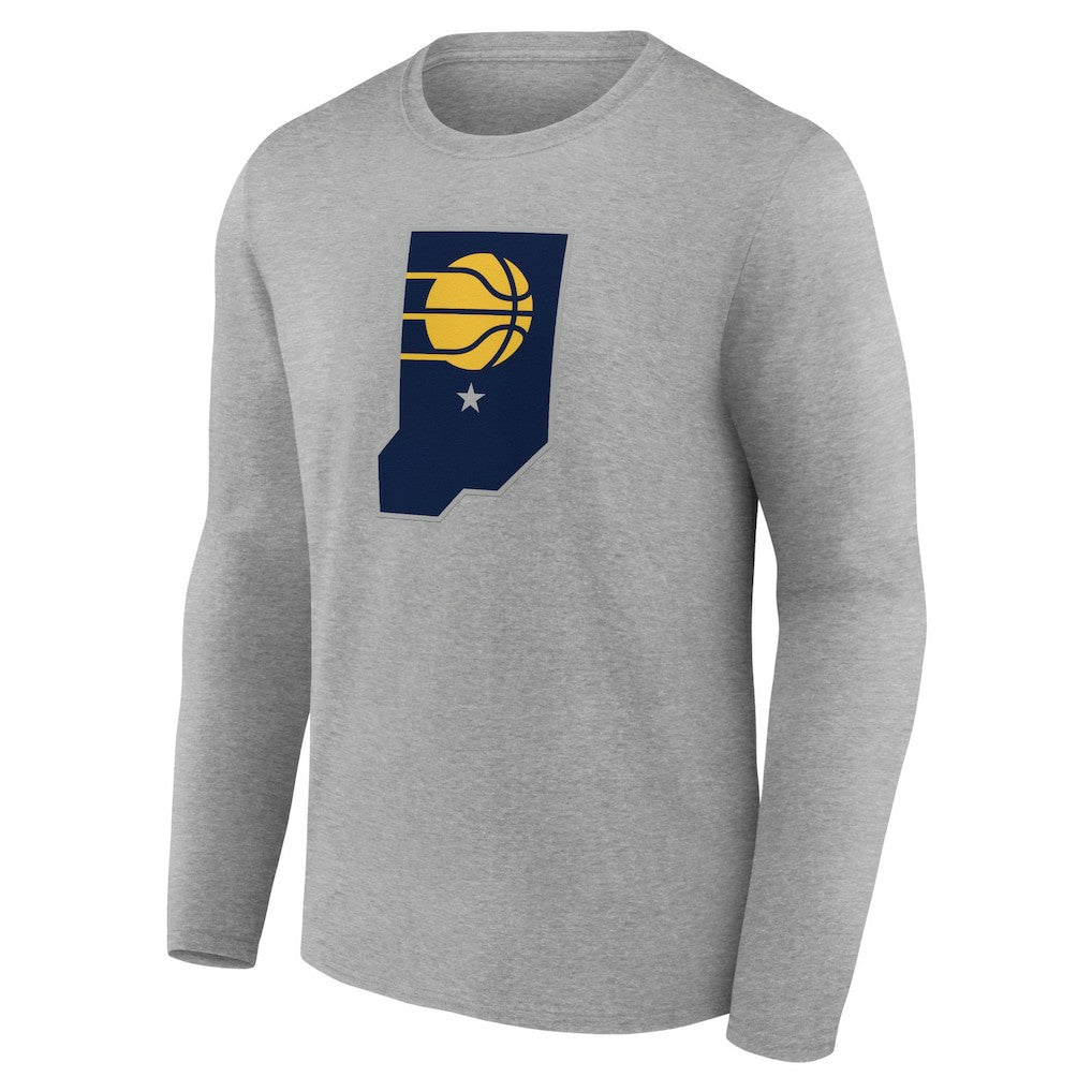 Indiana Pacers Alternate Logo Long Sleeve T-Shirt Gray