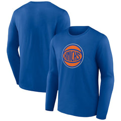 New York Knicks Alternate Logo Long Sleeve T-Shirt Royal