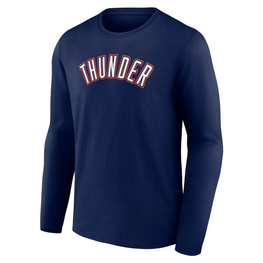 Oklahoma City Thunder Alternate Logo Long Sleeve T-Shirt Navy