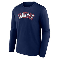 Oklahoma City Thunder Alternate Logo Long Sleeve T-Shirt Navy
