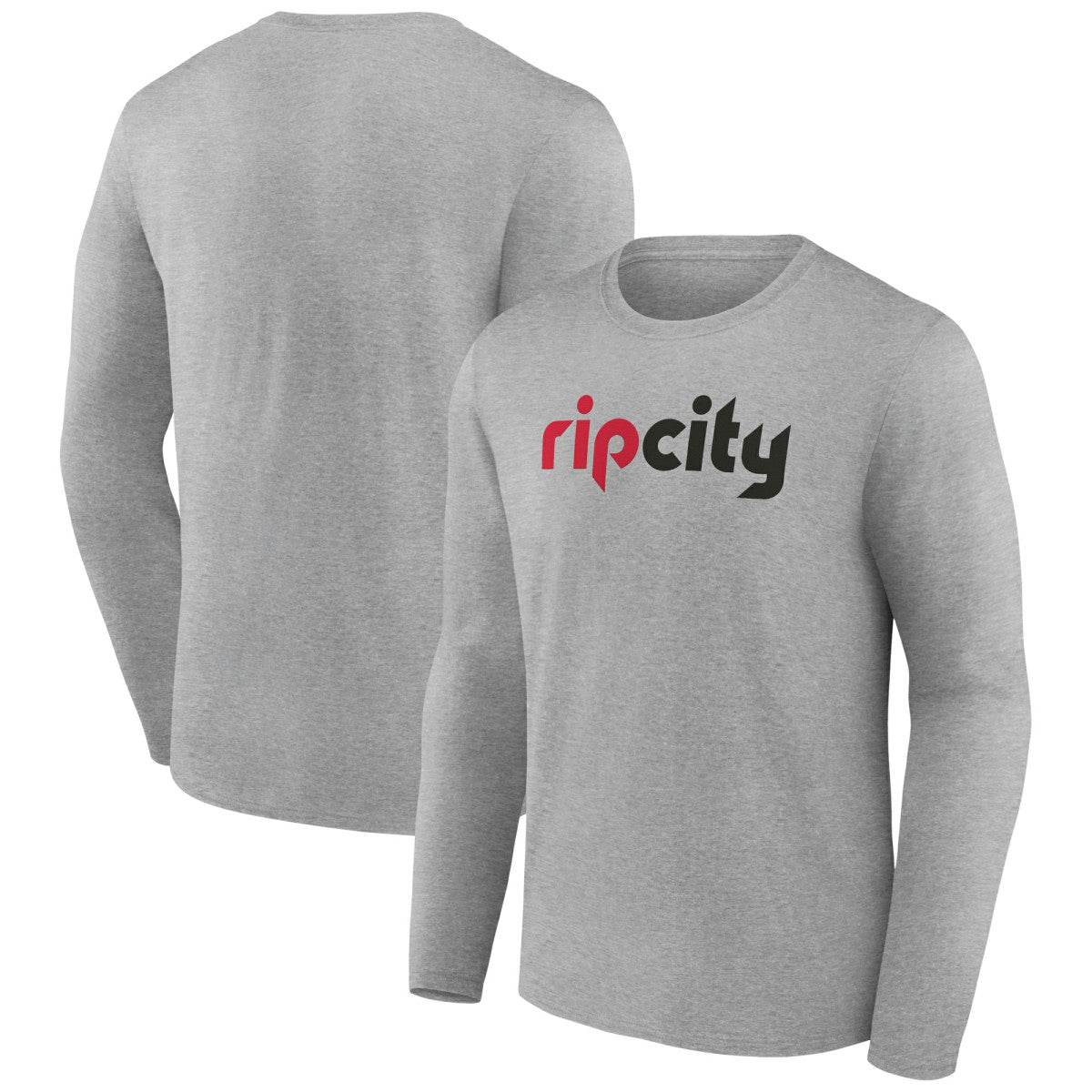 Portland Trail Blazers Alternate Logo Long Sleeve T-Shirt Gray