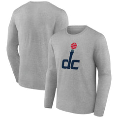 Washington Wizards Alternate Logo Long Sleeve T-Shirt Gray