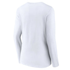 Boston Celtics Women's Alternate Logo V-Neck Long Sleeve T-Shirt White
