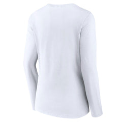 Washington Wizards Women's Alternate Logo V-Neck Long Sleeve T-Shirt White