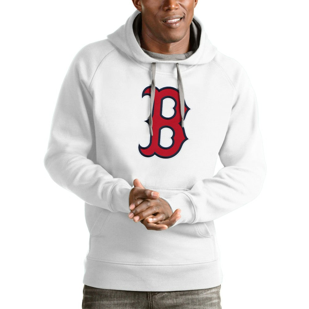 Boston Red Sox Antigua Victory Pullover Team Logo Hoodie - White Hoodies