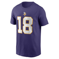 Justin Jefferson Minnesota Vikings Classic Player Name & Number T-Shirt Purple