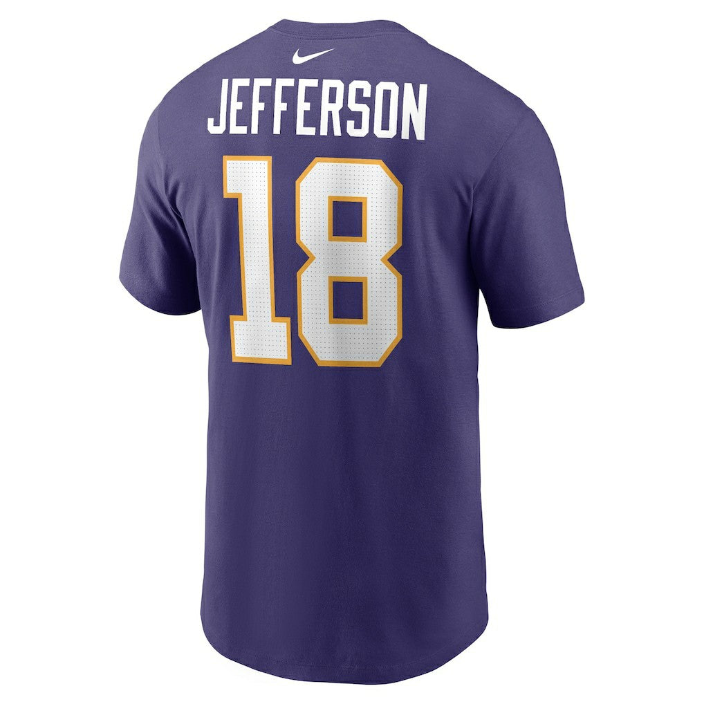 Justin Jefferson Minnesota Vikings Classic Player Name & Number T-Shirt Purple
