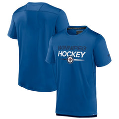 NHL Winnipeg Jets Fanatics Authentic Pro Tech T-Shirt - Blue