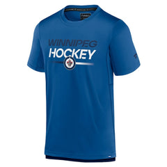 NHL Winnipeg Jets Fanatics Authentic Pro Tech T-Shirt - Blue