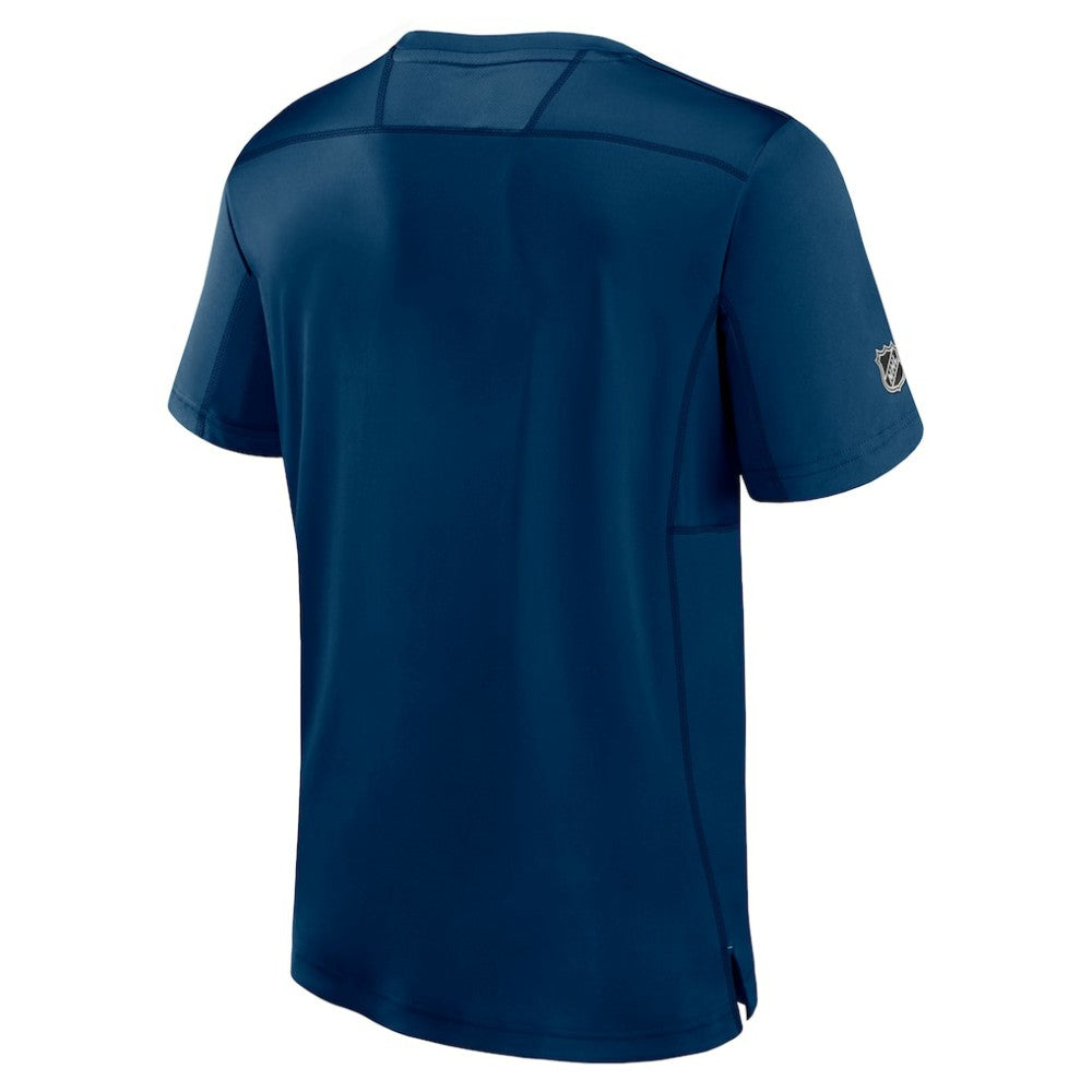 NHL Seattle Kraken Fanatics Authentic Pro Tech T-Shirt - Deep Sea Blue