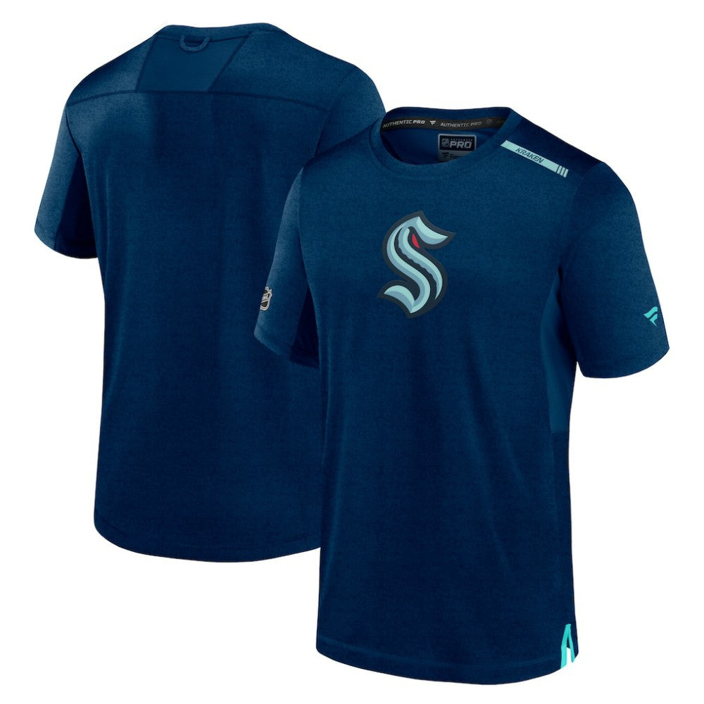 NHL Seattle Kraken Fanatics Authentic Pro Performance T-Shirt - Deep Sea Blue