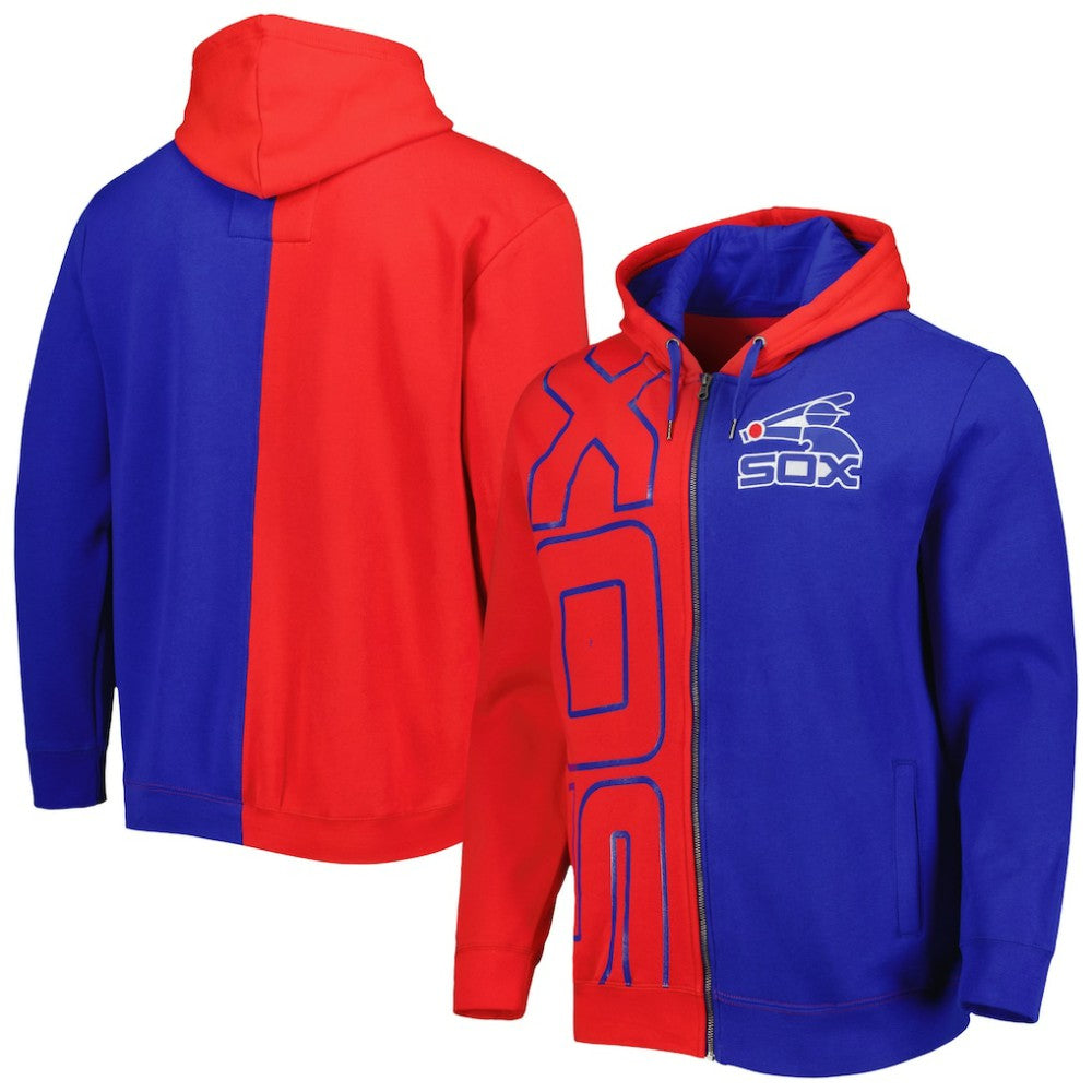 Chicago White Sox Mitchell & Ness Fleece Full-Zip Hoodie - Red/Navy Hoodies