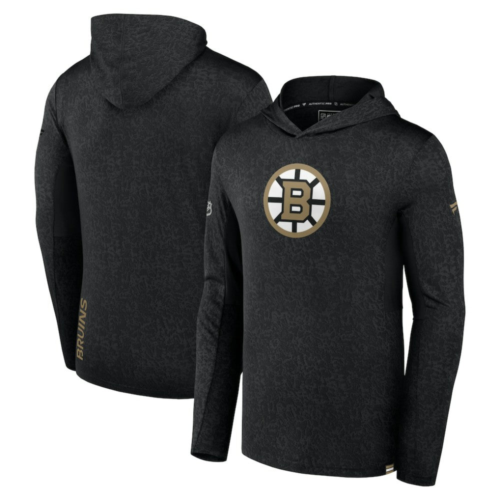 NHL Boston Bruins Fanatics Authentic Pro Lightweight Pullover Hoodie - Black