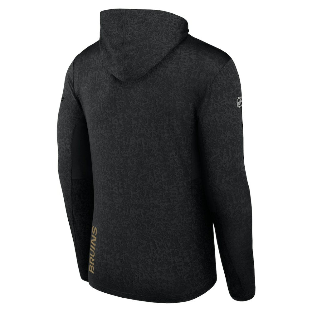 NHL Boston Bruins Fanatics Authentic Pro Lightweight Pullover Hoodie - Black