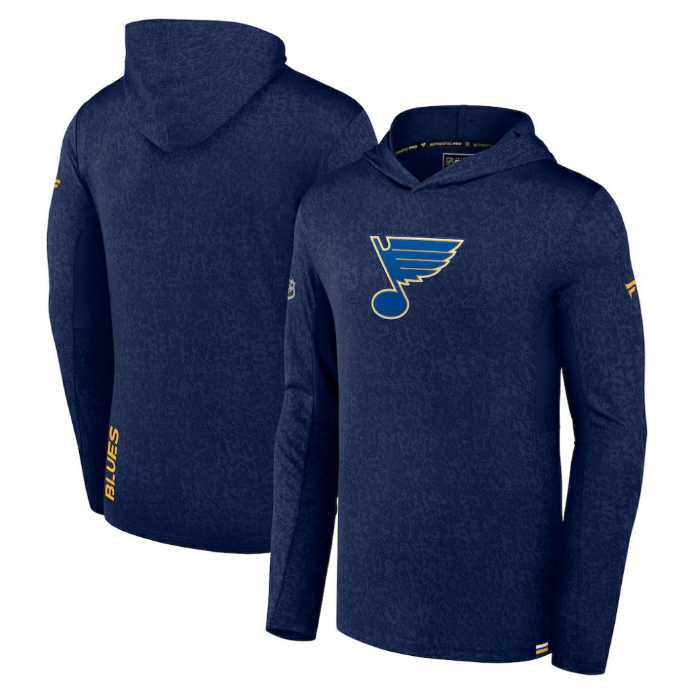 NHL St. Louis Blues Fanatics Authentic Pro Lightweight Pullover Hoodie - Navy