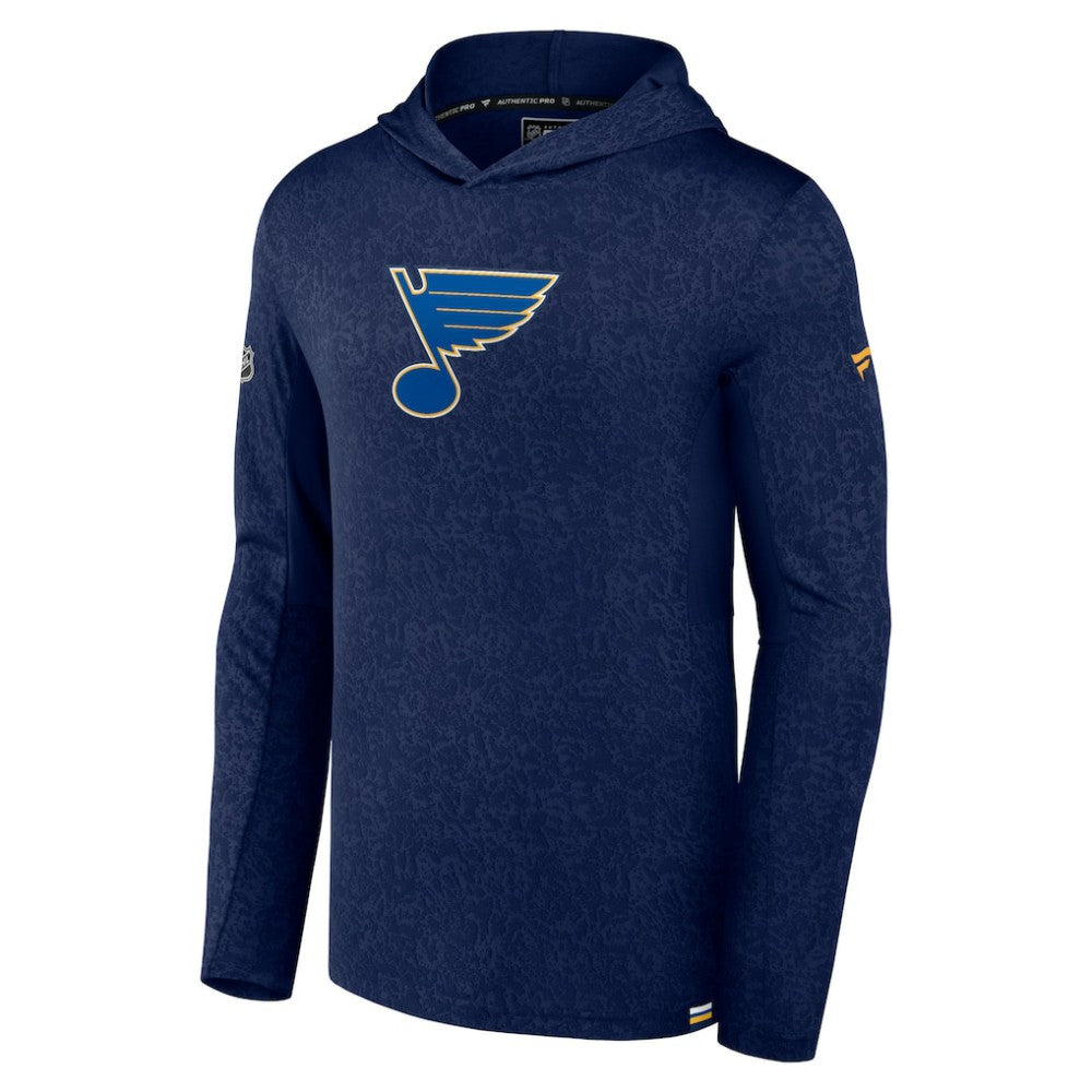 NHL St. Louis Blues Fanatics Authentic Pro Lightweight Pullover Hoodie - Navy