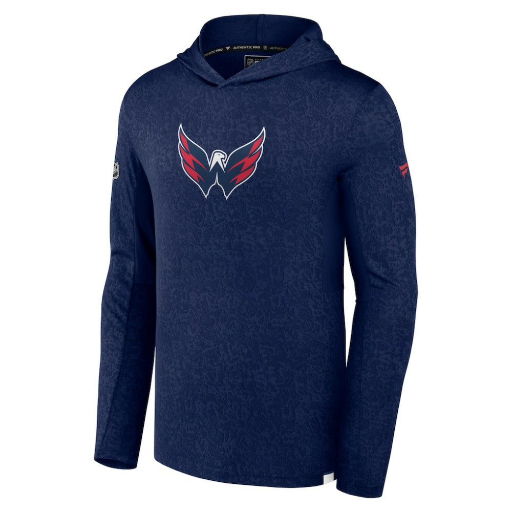 NHL Washington Capitals Fanatics Authentic Pro Lightweight Pullover Hoodie - Navy