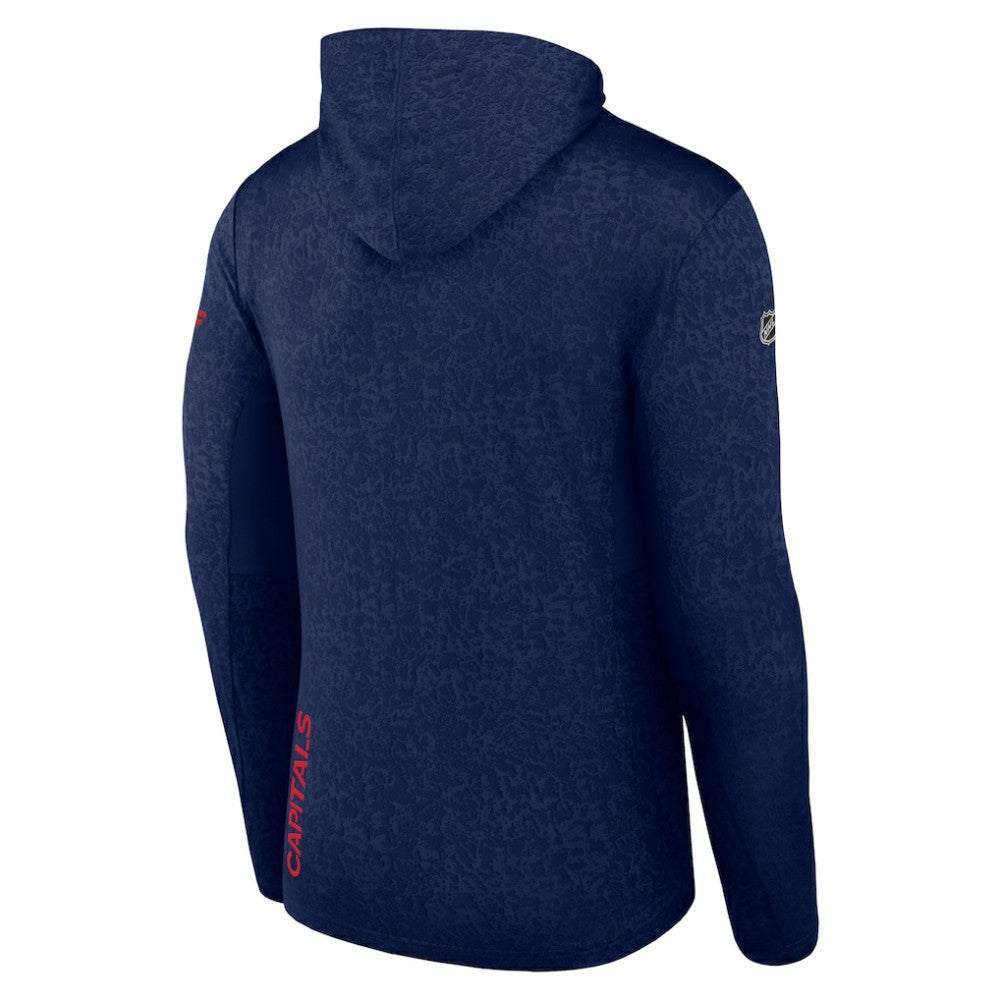 NHL Washington Capitals Fanatics Authentic Pro Lightweight Pullover Hoodie - Navy