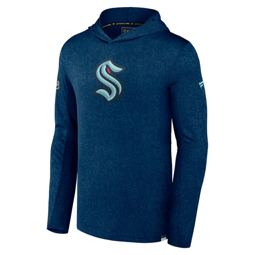 NHL Seattle Kraken Fanatics Authentic Pro Lightweight Pullover Hoodie - Deep Sea Blue
