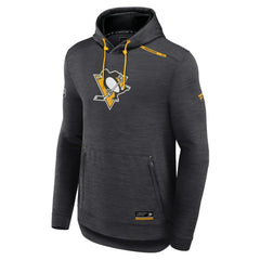 NHL Pittsburgh Penguins Fanatics Authentic Pro Tech Pullover Hoodie - Heather Charcoal