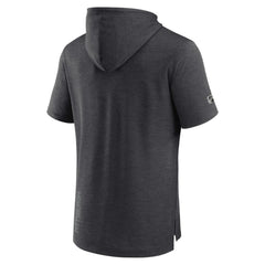 NHL Pittsburgh Penguins Fanatics Authentic Pro Short Sleeve Pullover Hoodie - Heather Charcoal