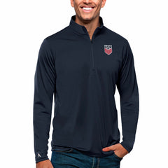 USMNT Antigua Tribute Quarter-Zip Pullover Top Navy