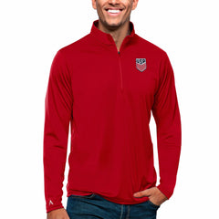 USMNT Antigua Tribute Quarter-Zip Pullover Top Red