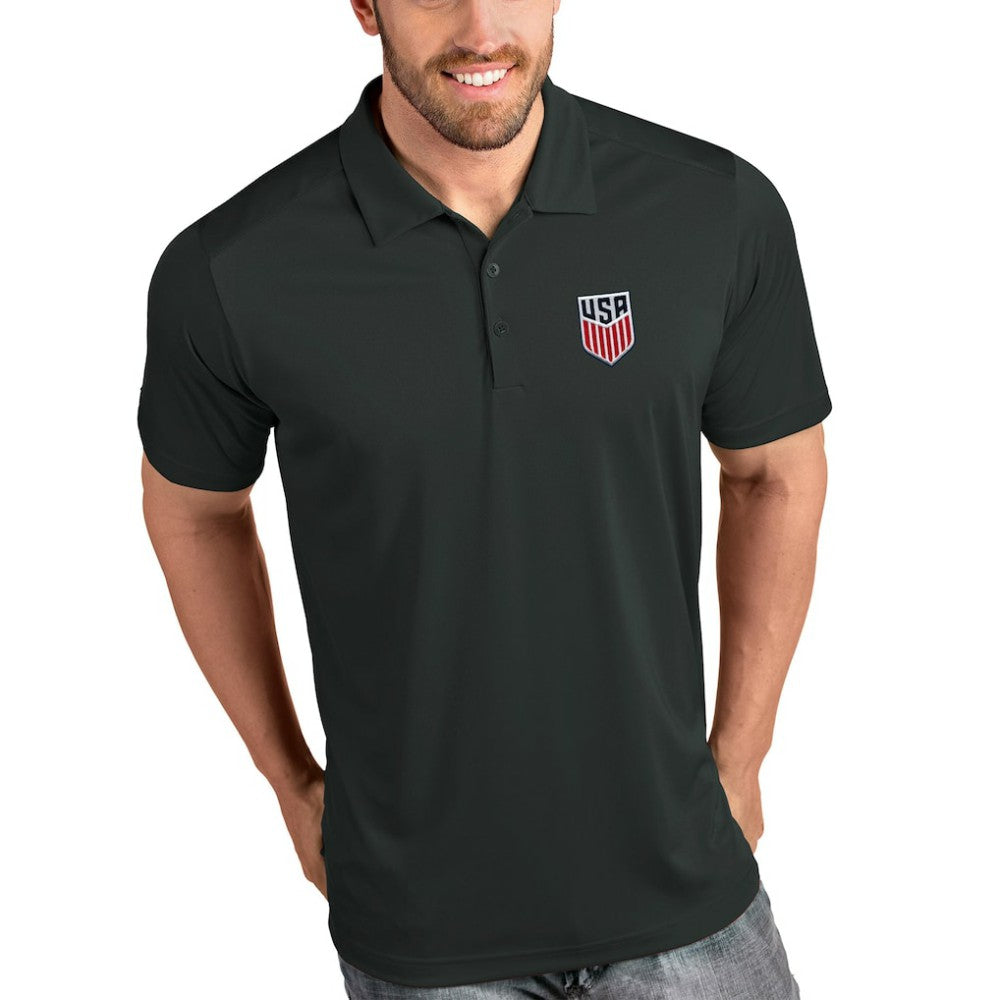 USMNT Antigua Tribute Polo Charcoal