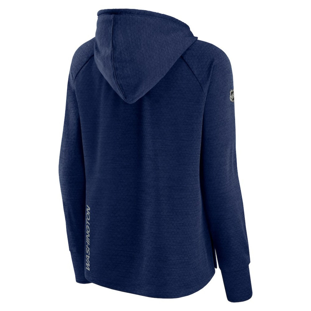 NHL Washington Capitals Fanatics Women's Authentic Pro Pullover Hoodie - Heather Navy