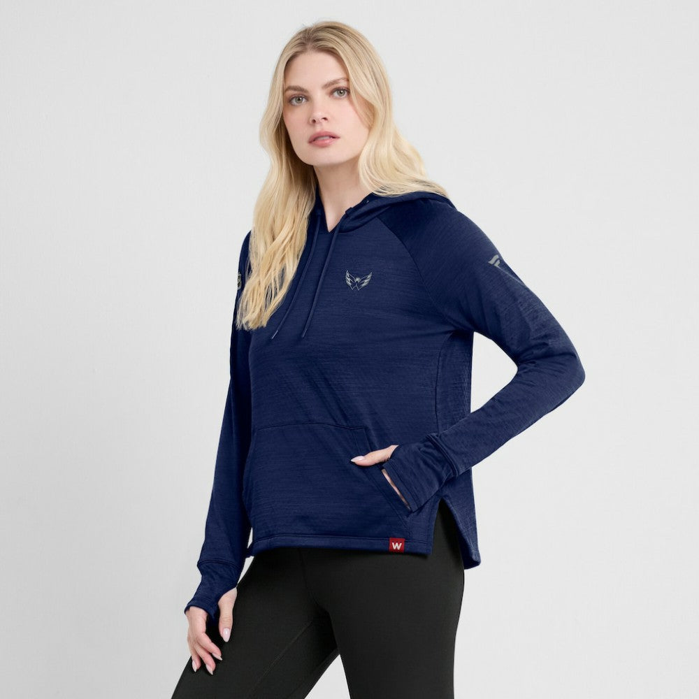 NHL Washington Capitals Fanatics Women's Authentic Pro Pullover Hoodie - Heather Navy