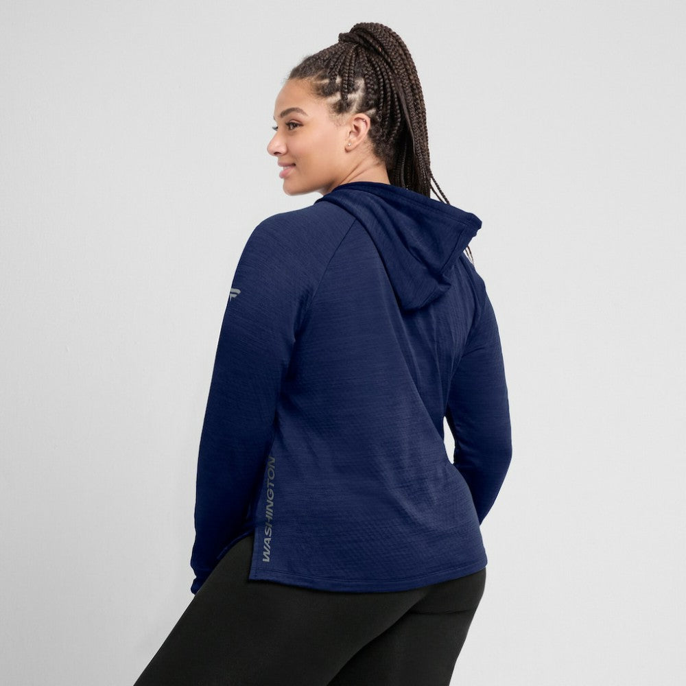 NHL Washington Capitals Fanatics Women's Authentic Pro Pullover Hoodie - Heather Navy
