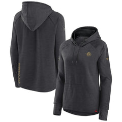 NHL Ottawa Senators Fanatics Women's Authentic Pro Pullover Hoodie - Heather Charcoal