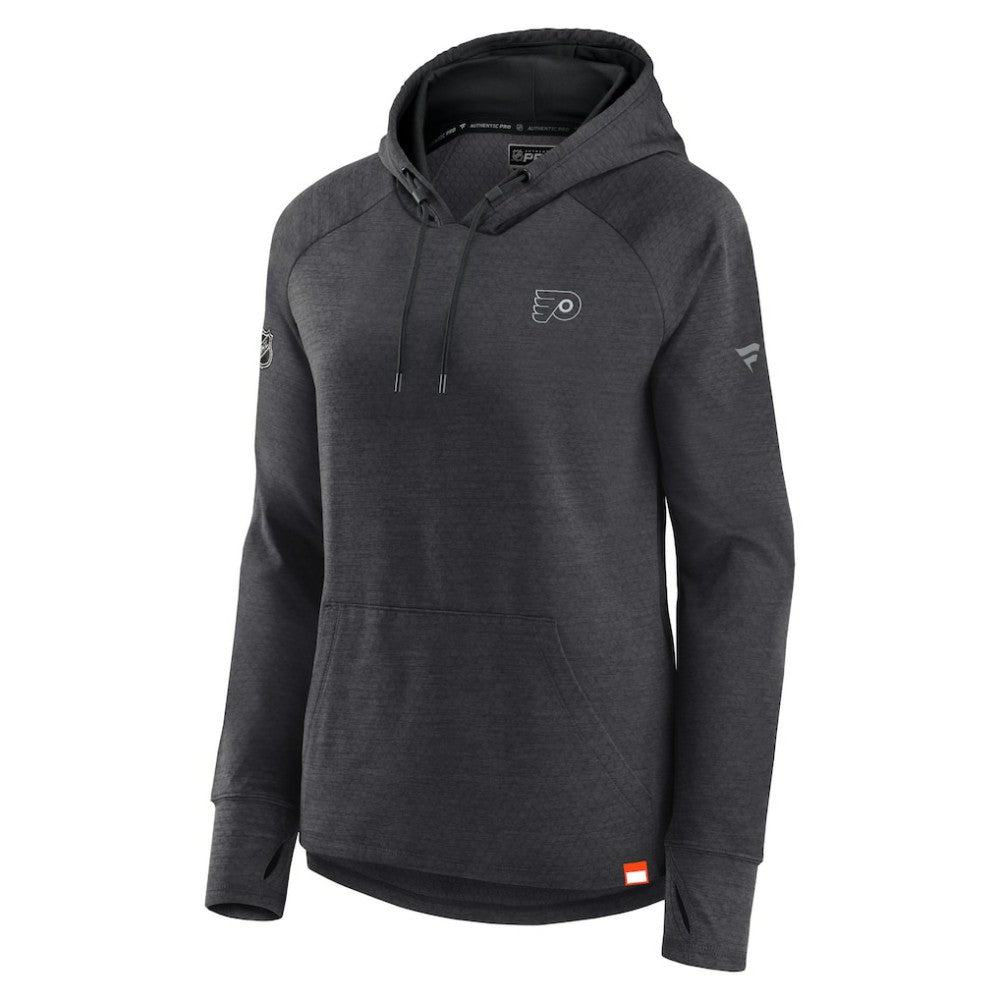 NHL Philadelphia Flyers Fanatics Women's Authentic Pro Pullover Hoodie - Heather Charcoal